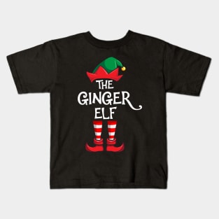 Ginger Elf Matching Family Christmas Kids T-Shirt